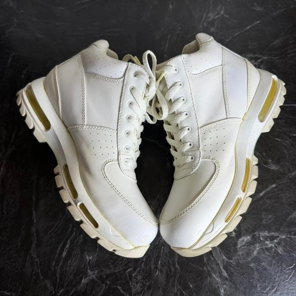 Nike ACG White Leather Air Max Goadome Boots M8.5